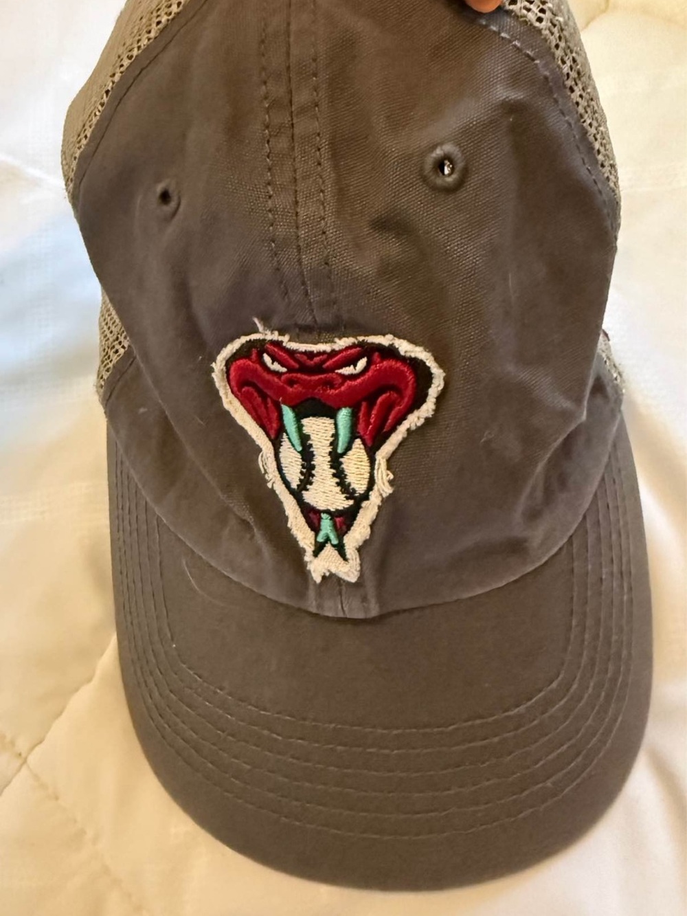 Gray Women’s Diamondbacks Baseball Cap